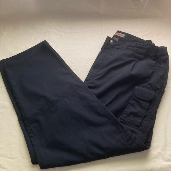 5.11 Tactical Cargo Pants Mens TacLite Pro Pants Black 42 x 32 Ripstop Pockets - Picture 1 of 16